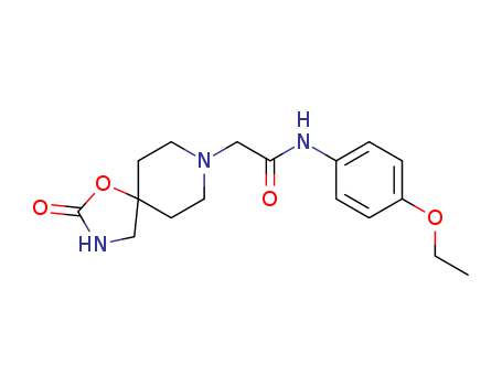1-Oxa-3,8-diazaspiro(4.5)decan-2-one, 8-(p-ethoxyphenylcarbamoylmethyl)-