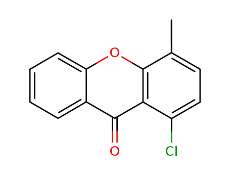 Molecular Structure of 55950-72-6 (9H-Xanthen-9-one, 1-chloro-4-methyl-)