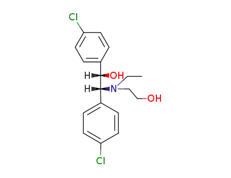 (+/-)-<i>erythro</i>-4.4'-dichloro-α'-[ethyl-(2-hydroxy-ethyl)-amino]-bibenzylol-(α)
