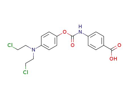 Molecular Structure of 148-78-7 (4-[[4-[Bis(2-chloroethyl)amino]phenoxy]carbonylamino]benzoic acid)