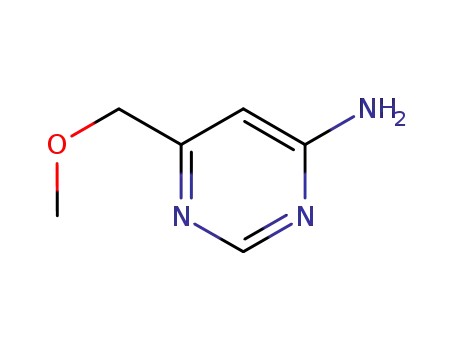 Molecular Structure of 302964-09-6 (4-Pyrimidinamine, 6-(methoxymethyl)- (9CI))