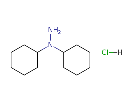 Molecular Structure of 140646-86-2 (Hydrazine, 1,1-dicyclohexyl-, monohydrochloride)