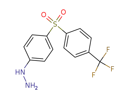 Molecular Structure of 791839-79-7 (Hydrazine, [4-[[4-(trifluoromethyl)phenyl]sulfonyl]phenyl]-)