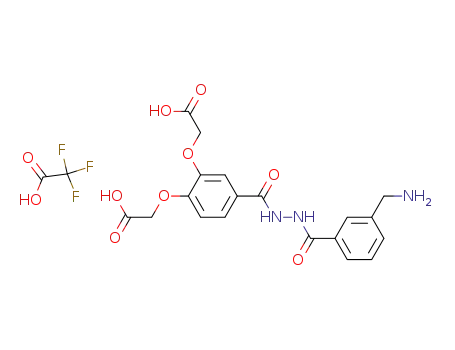 4-[3-(3-Aminomethylbenzoyl)carbazoyl]-2-(carboxymethoxy)phenoxyacetic acid, trifluoroacetic acid salt