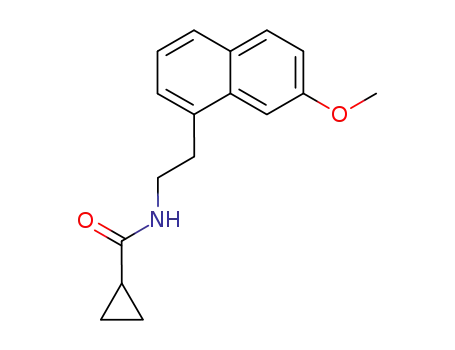 Molecular Structure of 138113-03-8 (N-cyclopropylcarbonyl-2-(7-methoxy-1-naphthyl)ethylamine)