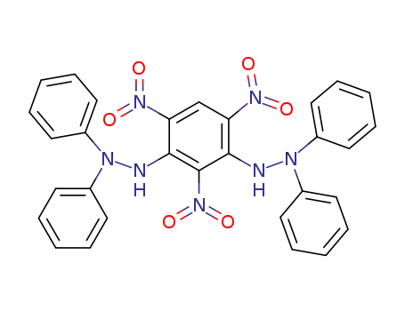 Molecular Structure of 3923-36-2 (Hydrazine, 1,1'-(2,4,6-trinitro-1,3-phenylene)bis[2,2-diphenyl-)