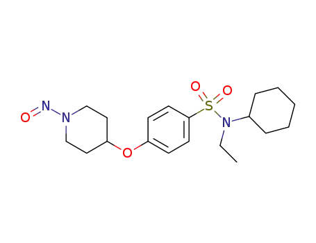 Molecular Structure of 882852-49-5 (Benzenesulfonamide,
N-cyclohexyl-N-ethyl-4-[(1-nitroso-4-piperidinyl)oxy]-)
