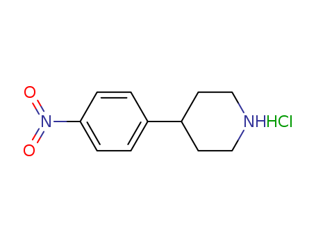 Piperidine,4-(4-nitrophenyl)-, hydrochloride (1:1)