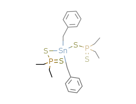 Molecular Structure of 113765-52-9 (4,6-Dithia-3,7-diphospha-5-stannanonane,
3,7-diethyl-5,5-bis(phenylmethyl)-, 3,7-disulfide)