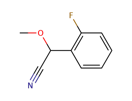 Molecular Structure of 90470-68-1 (Benzeneacetonitrile, 2-fluoro-a-methoxy-)