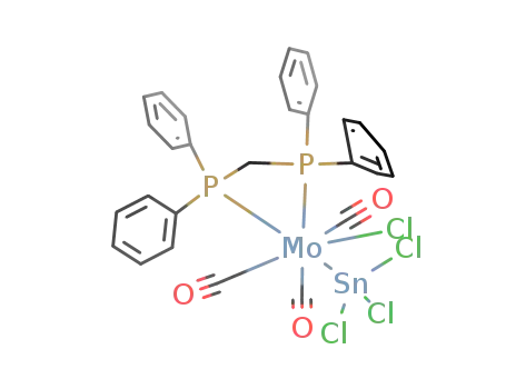 Molecular Structure of 120190-02-5 (MoCl(SnCl<sub>3</sub>)(CO)3((C<sub>6</sub>H<sub>5</sub>)2P(CH<sub>2</sub>)P(C<sub>6</sub>H<sub>5</sub>)2))