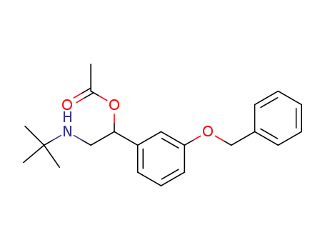 Molecular Structure of 88698-32-2 (Benzenemethanol,
a-[[(1,1-dimethylethyl)amino]methyl]-3-(phenylmethoxy)-, acetate (ester))