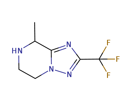 2-(trifluoromethyl)-5,6,7,8-tetrahydro-8-methyl-[1,2,4]triazolo[1,5-a]pyrazine