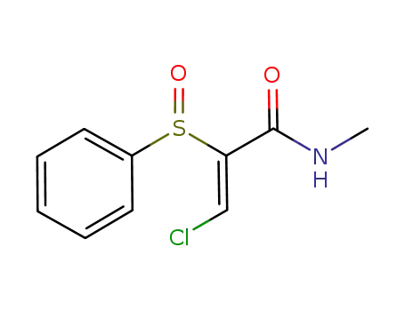 N-methyl-(Z)-3-chloro-2-(phenylsulfinyl)propenamide
