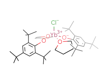 Molecular Structure of 359860-13-2 (chlorobis(2,4,6-tri-tert-butylphenolato)bis(tetrahydrofuran)ytterbium(III))