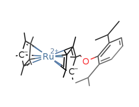 Molecular Structure of 99898-35-8 ((2,6-diisopropylphenoxymethyl)nonamethylruthenocene)