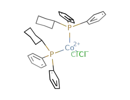 Molecular Structure of 648430-08-4 ([CoCl<sub>2</sub>(cyclohexyldiphenylphosphine)2])