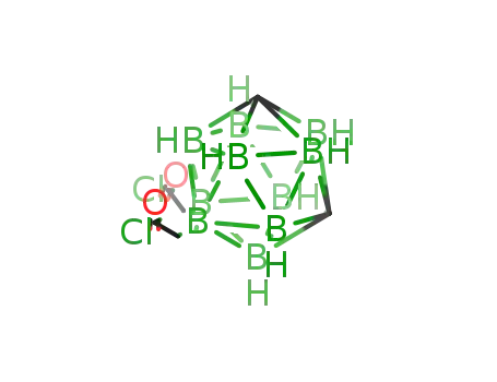 Molecular Structure of 683816-32-2 ((m-carboranyl-9,10-diyl)di(acetyl chlorides))