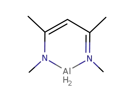 Molecular Structure of 281654-50-0 (CH<sub>3</sub>NC(CH<sub>3</sub>)CHC(CH<sub>3</sub>)N(CH<sub>3</sub>)AlH<sub>2</sub>)