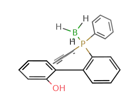 Molecular Structure of 917477-90-8 ((2'-hydroxy-biphenyl-2-yl)-diphenylphosphane borane)