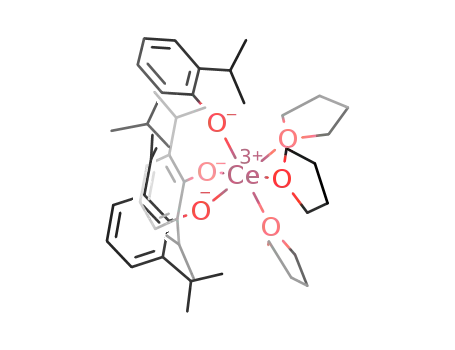 Molecular Structure of 950991-01-2 ([Ce(2,6-diisopropylphenol(-H))3(tetrahydrofuran)3])