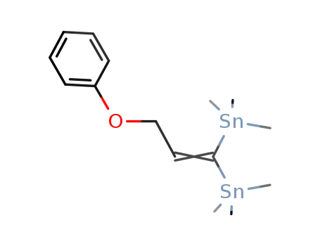 Molecular Structure of 78338-50-8 (Stannane, (3-phenoxy-1-propenylidene)bis[trimethyl-)