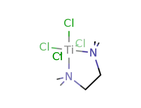 Molecular Structure of 19033-22-8 (tetrachloro(N,N,N',N'-tetramethylethane-1,2-diamine)titanium(IV))