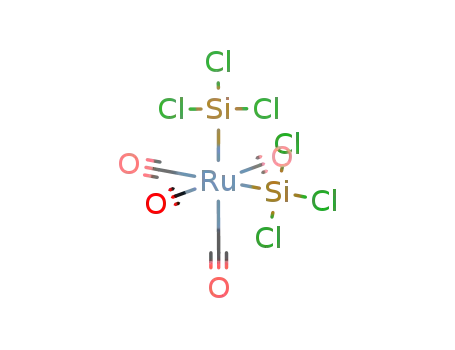 Molecular Structure of 36570-60-2 (cis-Ru(CO)4(SiCl<sub>3</sub>)2)