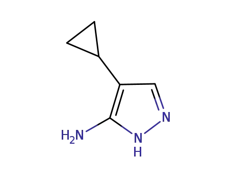 Molecular Structure of 673475-74-6 (3-Amino-4-cyclopropyl-1H-pyrazole)