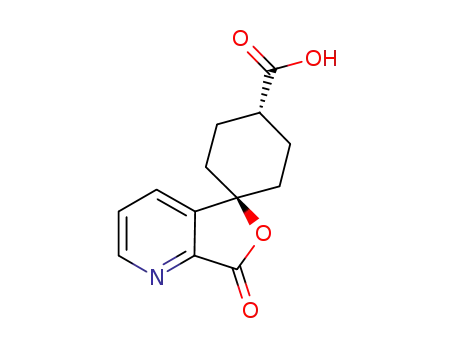 Molecular Structure of 328233-13-2 (trans-7'-Oxo-spiro[cyclohexane-1,5'(7'H)-furo[3,4-b]pyridine]-4-carboxylic acid)