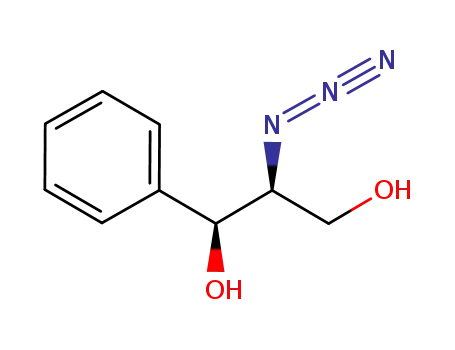 Molecular Structure of 952234-39-8 ((1S,2S)-2-azido-1-phenyl-1,3-propanediol)