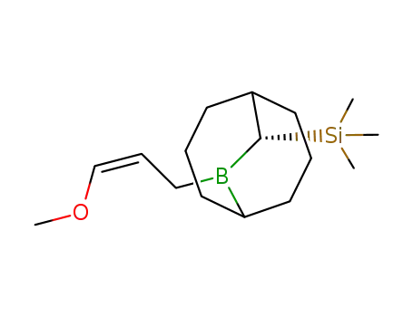 Molecular Structure of 1161746-10-6 ((10R)-B-[(Z)-γ-methoxyallyl]-10-trimethylsilyl-9-borabicyclo[3.3.2]decane)