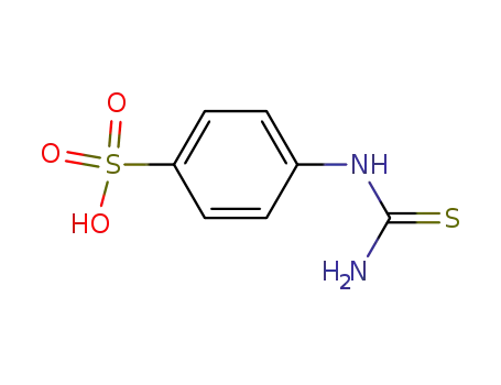 Molecular Structure of 116432-96-3 (Benzenesulfonic acid, 4-[(aminothioxomethyl)amino]-)