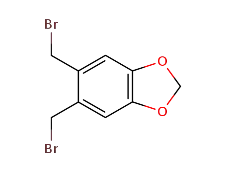 Molecular Structure of 114394-68-2 (1,3-Benzodioxole, 5,6-bis(bromomethyl)-)
