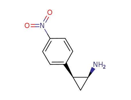 Molecular Structure of 115977-42-9 ((1R,2S)-2-(4-nitrophenyl)cyclopropanamine)
