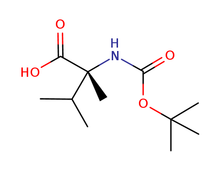 1207060-56-7,(S)-2-(tert-butoxycarbonylamino)-2,3-dimethylbutanoic acid,(S)-2-(tert-butoxycarbonylamino)-2,3-dimethylbutanoic acid;Boc-(R)-2-aMino-2,3-diMethylbutanoic acid;Boc-α-methyl-L-Valine