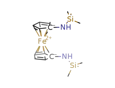 Molecular Structure of 337456-24-3 (1,1′-bis(trimethylsilylamino)ferrocene)