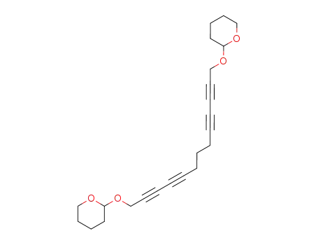 Molecular Structure of 591230-53-4 (2H-Pyran,
2,2'-[2,4,9,11-tridecatetrayne-1,13-diylbis(oxy)]bis[tetrahydro-)