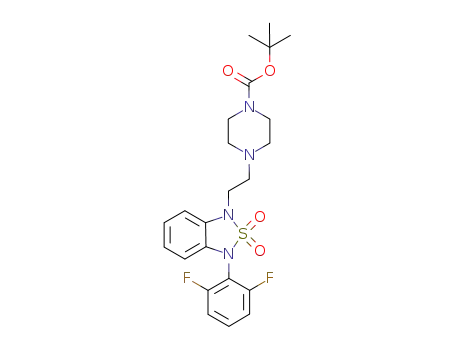 tert-butyl 4-(2-(3-(2,6-difluorophenyl)-2,2-dioxido-2,1,3-benzothiadiazol-1(3H)-yl)ethyl)piperazine-1-carboxylate