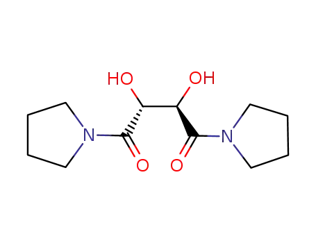 Molecular Structure of 256413-09-9 (Pyrrolidine, 1,1'-(2,3-dihydroxy-1,4-dioxo-1,4-butanediyl)bis-)