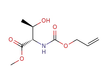 Molecular Structure of 221351-00-4 (N-Allyloxycarbonyl-L-threonine methyl ester)