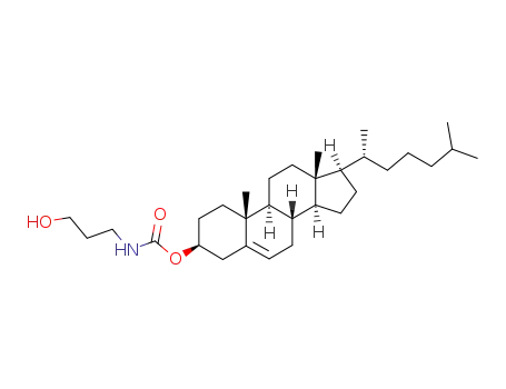 Molecular Structure of 200337-33-3 (cholesterol-3-(carboxyaminopropan-3-ol))