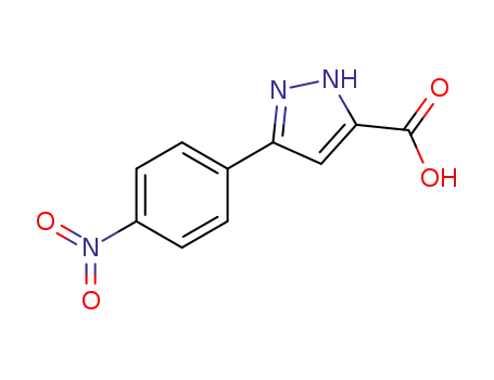 Molecular Structure of 189083-63-4 (5-(4-NITROPHENYL)-1H-PYRAZOLE-3-CARBOXYLIC ACID)