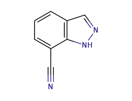 Molecular Structure of 256228-64-5 (1H-Indazole-7-carbonitrile)