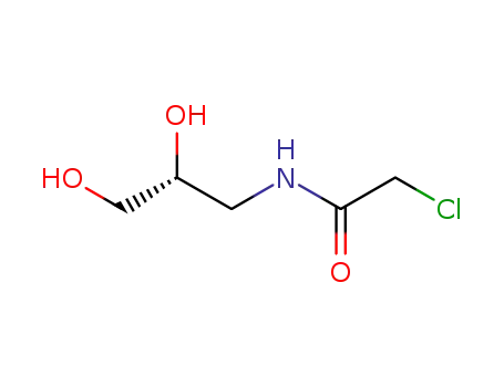Molecular Structure of 919286-64-9 (Acetamide, 2-chloro-N-[(2R)-2,3-dihydroxypropyl]-)