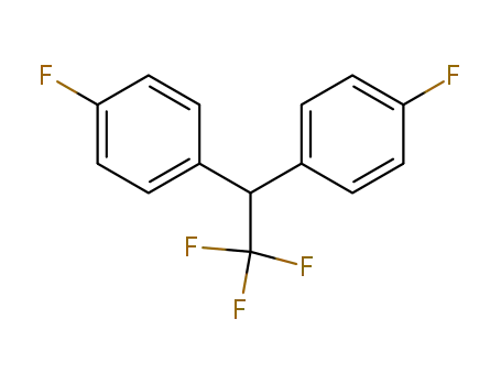 Molecular Structure of 789-03-7 (2,2-Bis(4-fluorophenyl)-1,1,1-trifluoroethane)