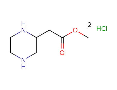 Molecular Structure of 394709-83-2 (METHYL PIPERAZINE-2-ACETATE DIHYDROCHLORIDE)