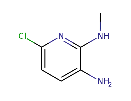 Molecular Structure of 89660-14-0 (2,3-PYRIDINEDIAMINE, 6-CHLORO-N2-METHYL-)