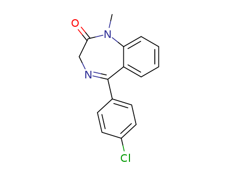 2898-22-8,2H-1,4-Benzodiazepin-2-one,5-(4-chlorophenyl)-1,3-dihydro-1-methyl-,2H-1,4-Benzodiazepin-2-one,5-(p-chlorophenyl)-1,3-dihydro-1-methyl- (7CI,8CI); Ro 5-5115