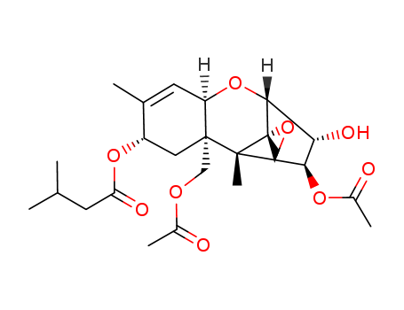 Trichothec-9-ene-3,4,8,15-tetrol,12,13-epoxy-, 4,15-diacetate 8-(3-methylbutanoate), (3a,4b,8a)- cas  21259-20-1